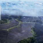 Сонячні панелі на фоні неба